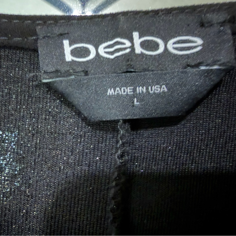 Bebe Sparkle Stretch Knit Mini Dress - Picture 3 of 3